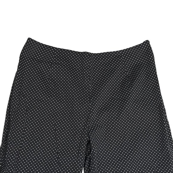 BRIGGS New York Black & White Polka Dot Capri Cropped Pants Women's PLUS 20W - Picture 3 of 9